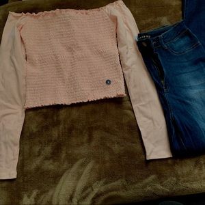 COPY - Hollister Pink long sleeve top